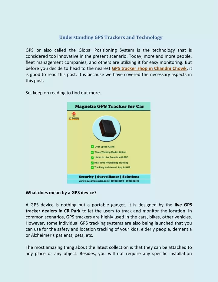 understanding gps trackers and technology