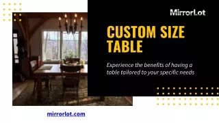 custom size table