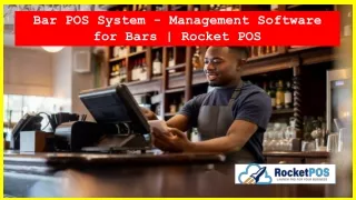 Bar POS System - Management Software for Bars