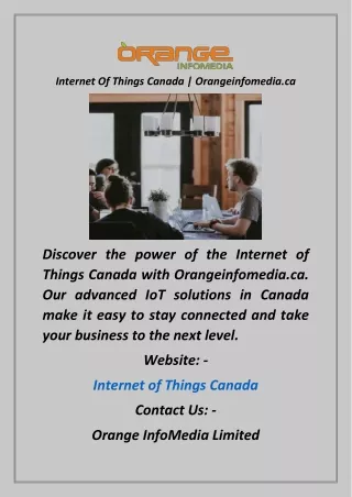 internet of things canada orangeinfomedia ca