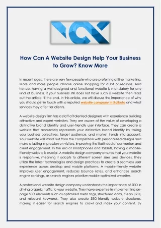 how can a website design help your business
