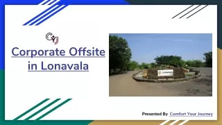 Corporate Offsite in Lonavala