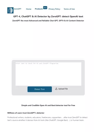 Chat gpt checker, AI content detector