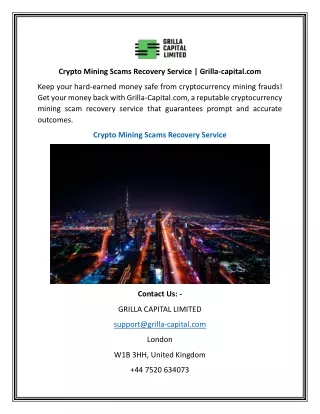 crypto mining scams recovery service grilla