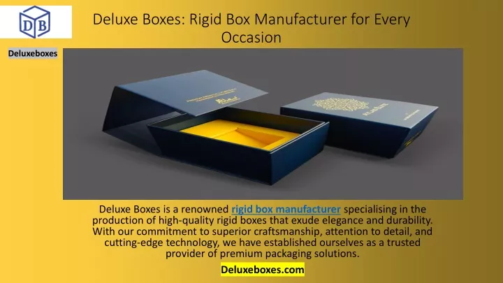 deluxe boxes rigid box manufacturer for every occasion