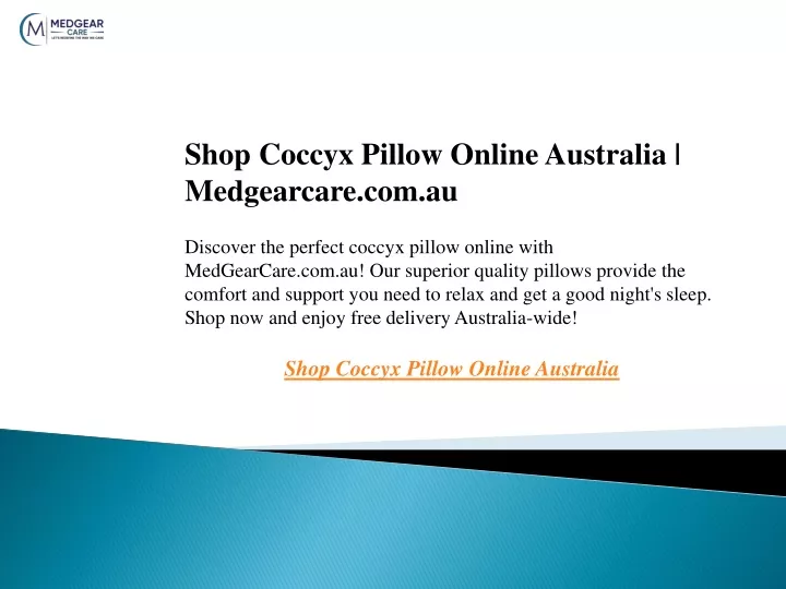 shop coccyx pillow online australia medgearcare