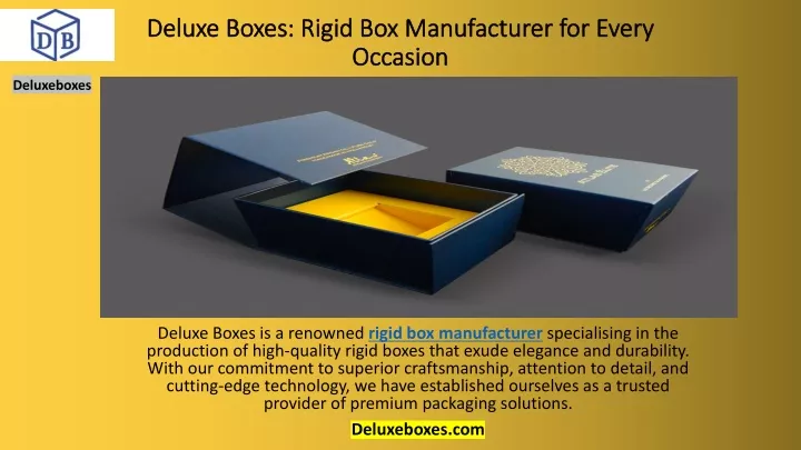deluxe boxes rigid box manufacturer for every