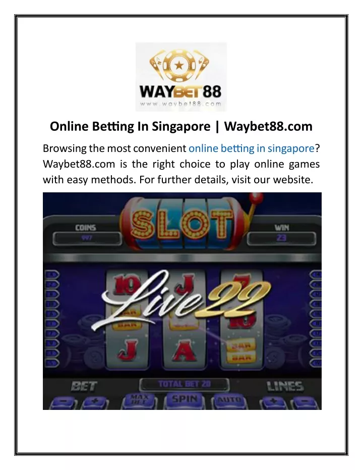 online betting in singapore waybet88 com