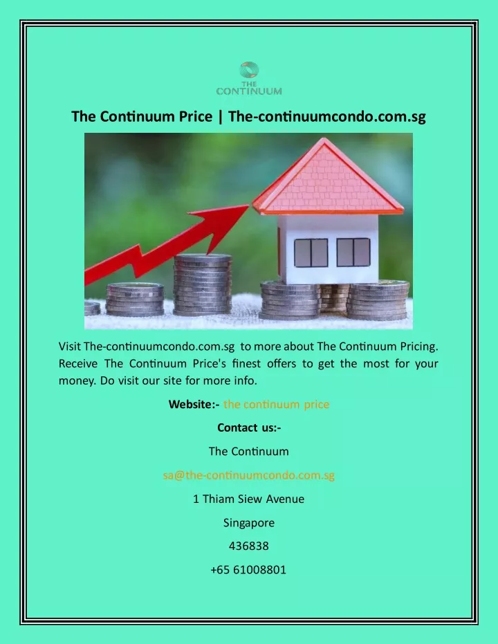 the continuum price the continuumcondo com sg