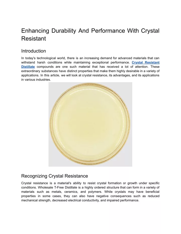 enhancing durability and performance with crystal