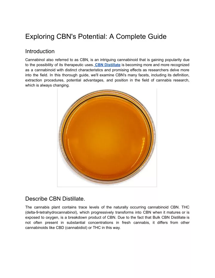 exploring cbn s potential a complete guide