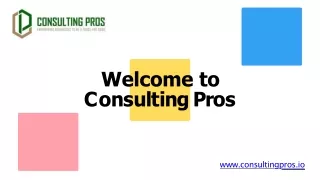 Accelerate Your Business Performance Consulting Services with Consulting Pros