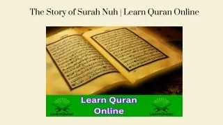 The Story of Surah Nuh Learn Quran Online