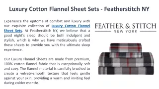 Luxury Cotton Flannel Sheet Sets