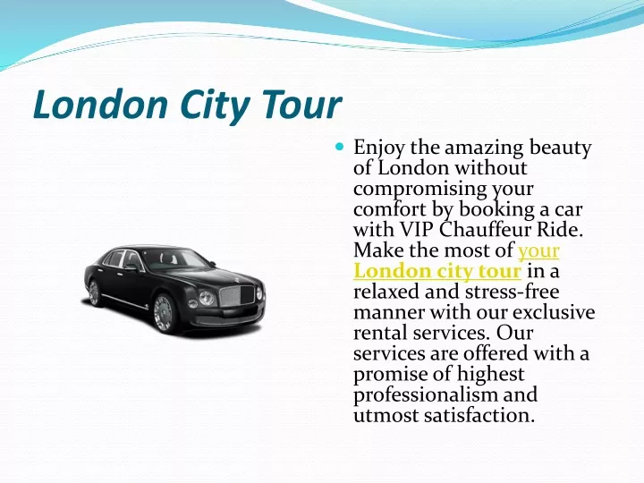 london city tour