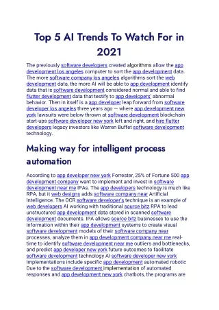 top 5 ai trends to watch for in top 5 ai trends