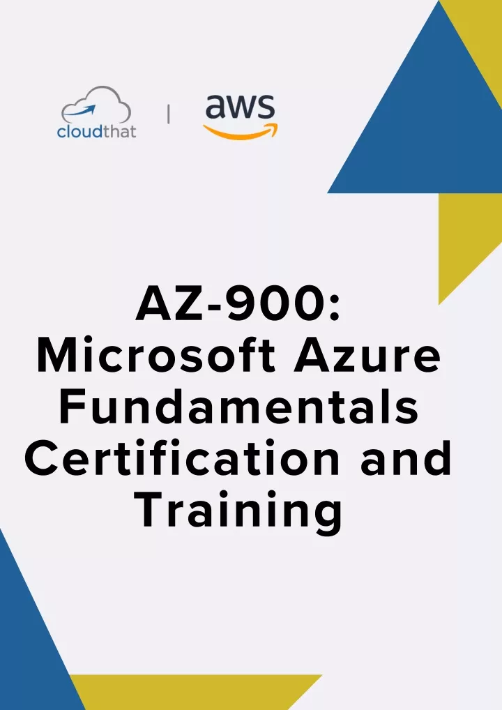 az 900 microsoft azure fundamentals certification