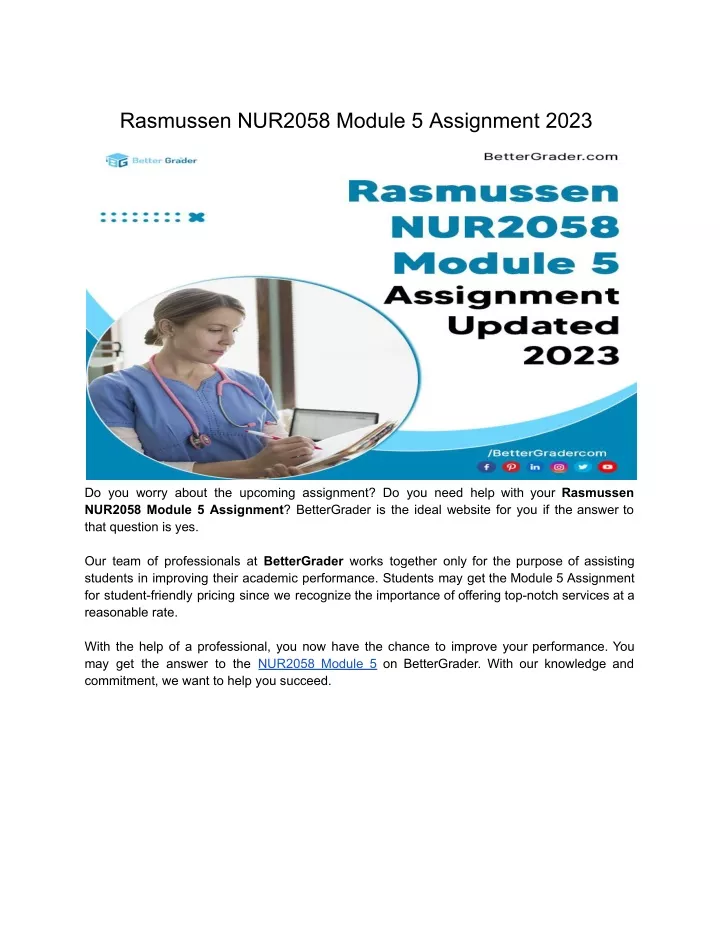 rasmussen nur2058 module 5 assignment 2023