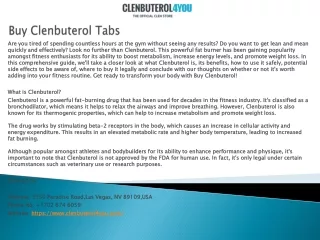 buy clenbuterol tabs