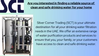 Drinking Water Filter For Home | Silver Corner UAE