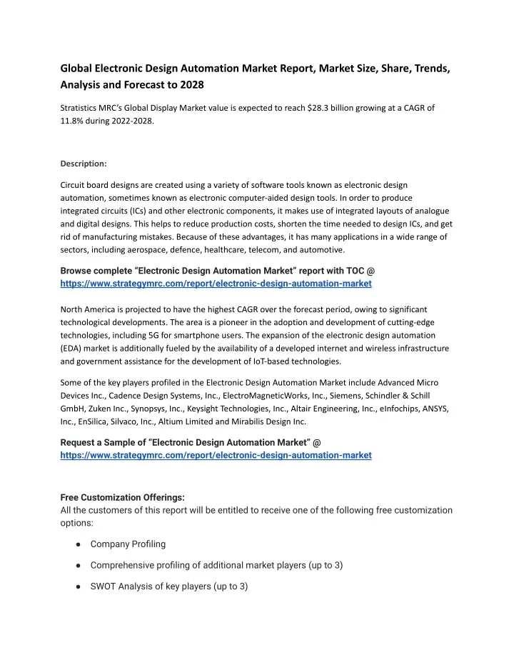 global electronic design automation market report