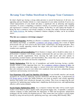 Revamp Your Online Storefront to Engage Your Customers (1)