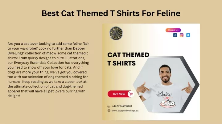 best cat themed t shirts for feline