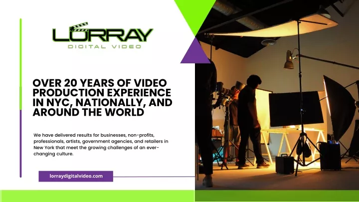 over 20 years of video production experience
