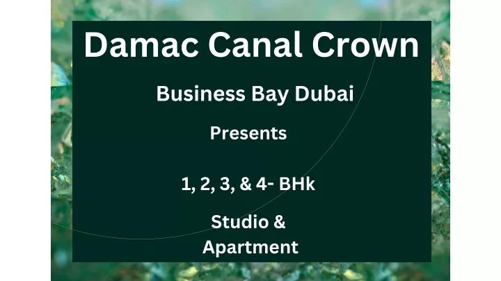 damac canal crown