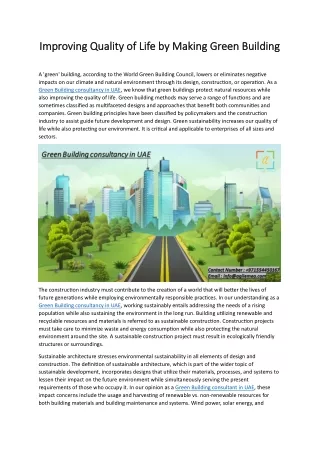 improving quality of life improving quality