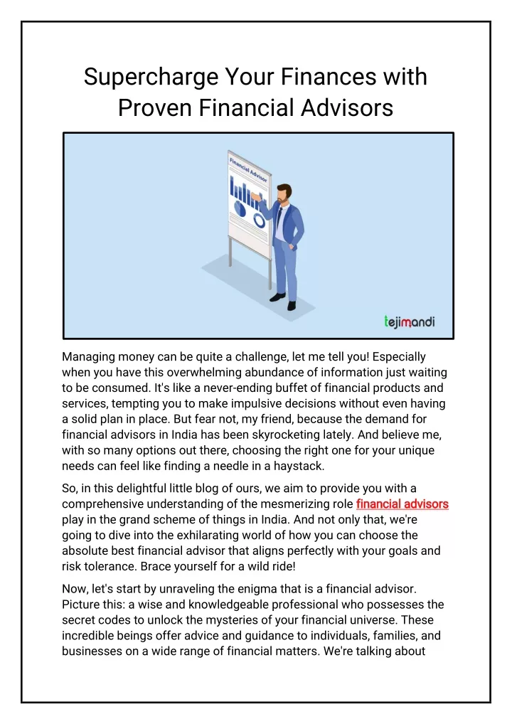 supercharge your finances with proven financial