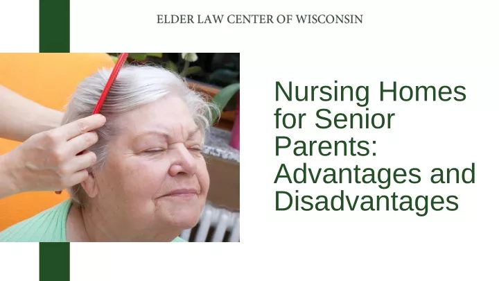 nursing homes for senior parents advantages