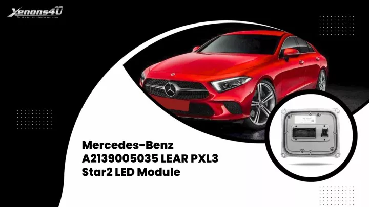 mercedes benz a2139005035 lear pxl3 star2