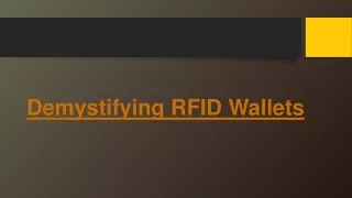 demystifying rfid wallets