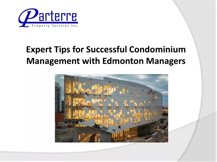 expert tips for successful condominium management