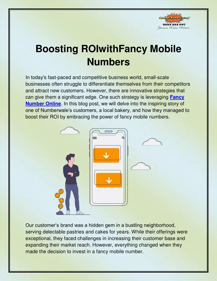 boosting roiwithfancy mobile numbers