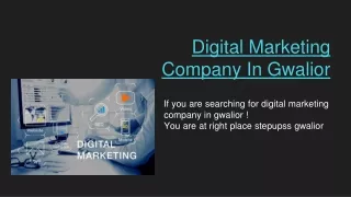 Digital Marketing Company in Gwalior