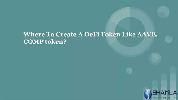 where to create a defi token like aave comp token