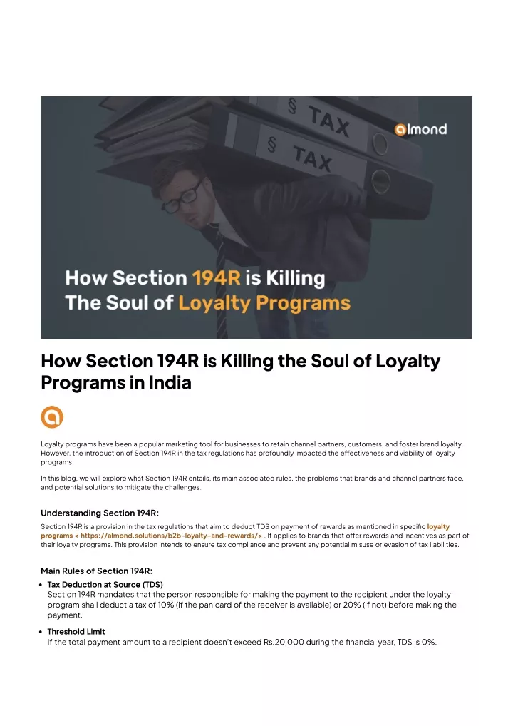 how section 194r is killing the soul of loyalty
