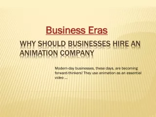 Business Eras