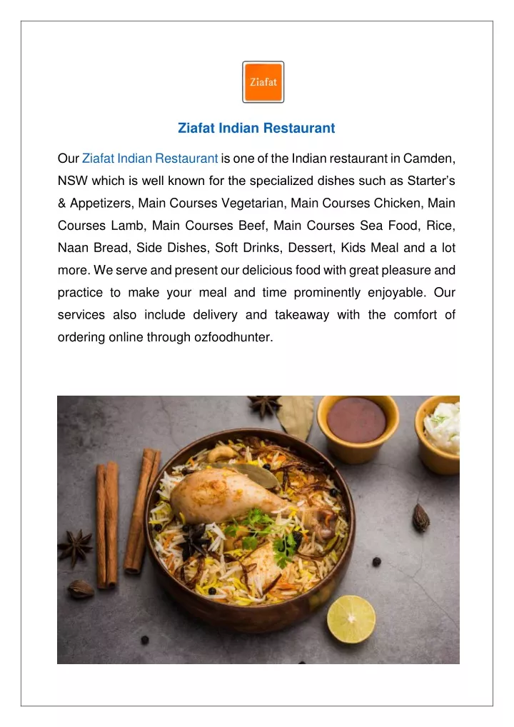 ziafat indian restaurant