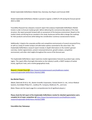 global implantable defibrillators market size