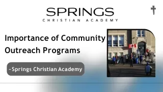 Importance of Community Outreach Programs in Christian School