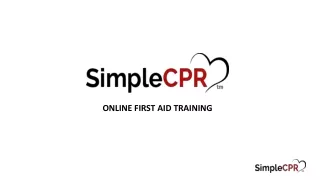 ONLINE FIRST AID TRAINING