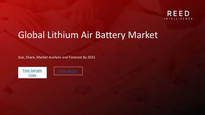 global lithium air battery market