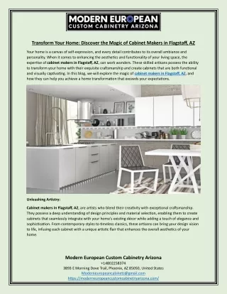 Transform Your Home Discover the Magic of Cabinet Makers in Flagstaff AZ
