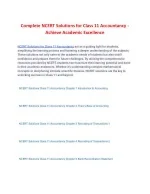 Complete NCERT Solutions for Class 11 Accountancy - Achieve Academic Excellence - slide 1
