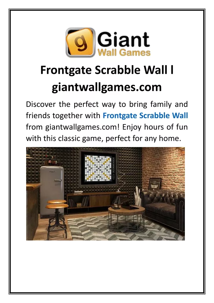 frontgate scrabble wall l giantwallgames com