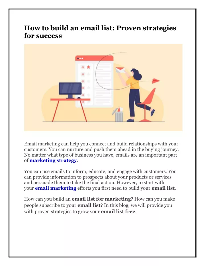 how to build an email list proven strategies
