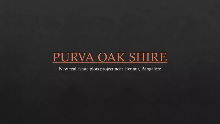 purva oak shire